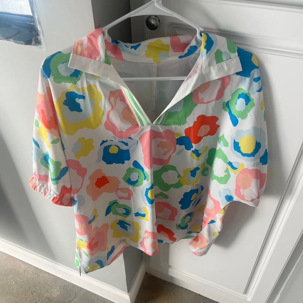 Colorful Floral Blouse